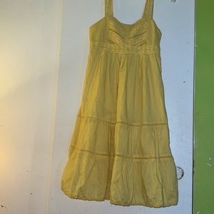 Twenty yellow cotton Medium cotton sleeveless sundress